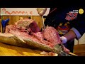 Great !!  Popular Japanese style Tuna cutting show / 숙대 마구로 &amp; 참치 해체쇼 / Korean street food