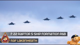 Download Lagu AIR DOMINANCE MIGHTY F-22 RAPTOR FIVE-SHIP FORMATION INITIAL RUN \u0026 BREAK • USAF RAF LAKENHEATH MP3 Download Lagu AIR DOMINANCE MIGHTY F-22 RAPTOR FIVE-SHIP FORMATION INITIAL RUN \u0026 BREAK • USAF RAF LAKENHEATH MP3