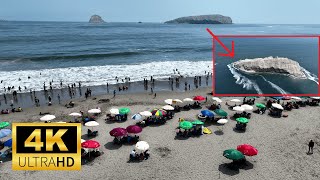 Conoce la playa San Pedro y las Islas de Pachacamac en Lurín, Lima Perú Drone Video 4K