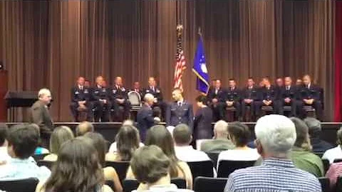 James Plott commissioning ceromony
