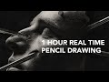 Pencil drawing skin texture  1 hour real time lofi music