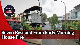 SCDF Rescues Seven From Semi-Detached House Fire Near Whitley Road