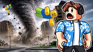 TORNADO SURVIVAL IN ROBLOX CITY!