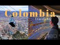 Taking in the view of bogota  monserrate hill cable car   gold museum  colombia