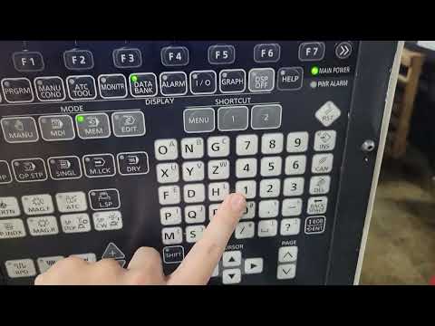 How to select pallet programs on Brother 450 CNC mill