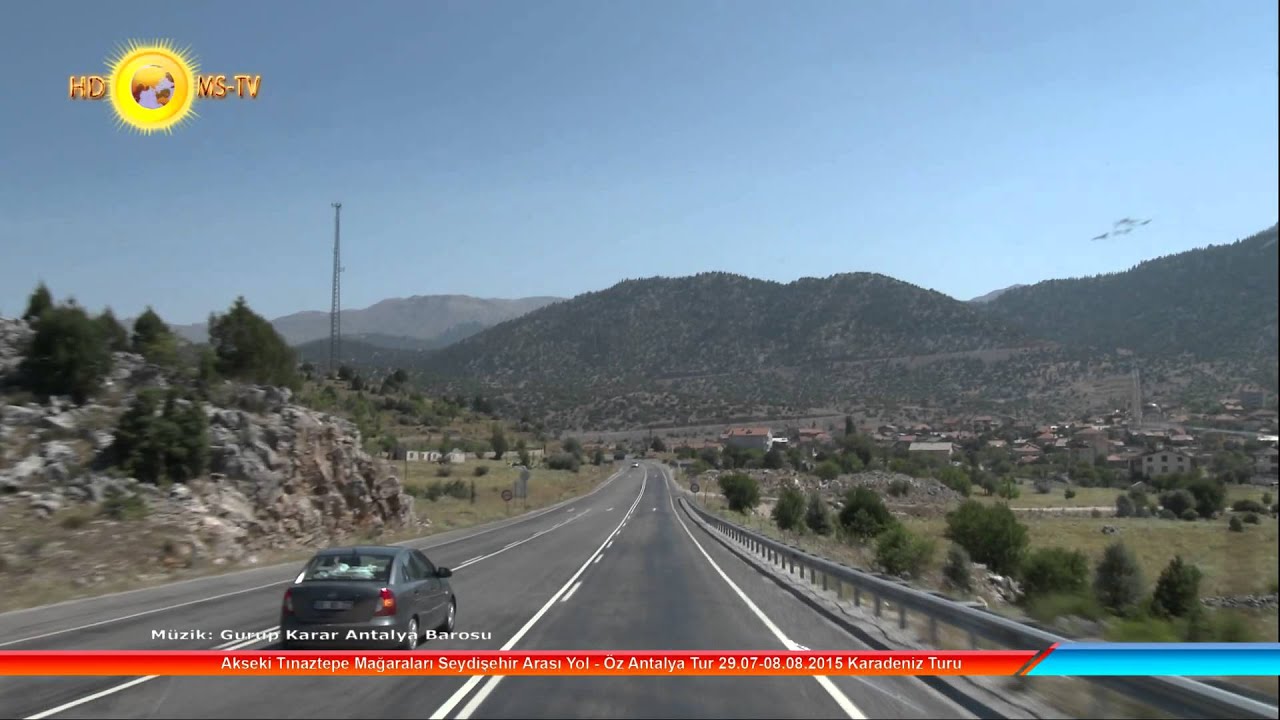 Tınaztepe Mağaraları Akseki Seydişehir Arası Yol