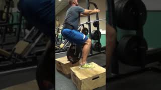 Legs Dip Belt Squats on Boxs