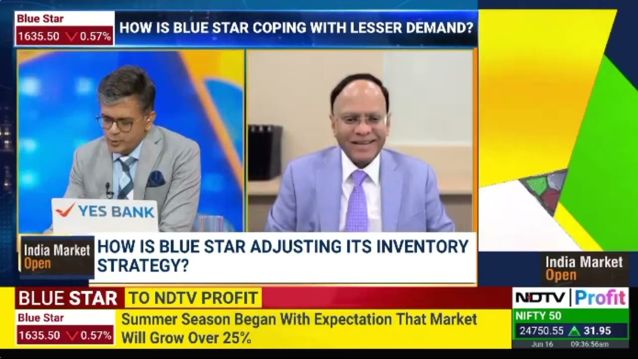 Mr B Thiagarajan - MD, Blue Star - NDTV Profit - Market and Business Outlook