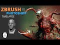 ZBrush to Photoshop Timelapse -  'Maximum Carnage' Concept