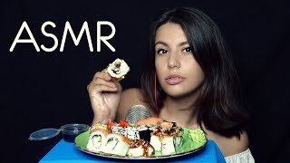 картинка: АСМР Итинг 🥢ASMR Mukbang 🍱АСМР Звуки еды 🍣 АСМР Суши Роллы