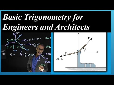 इंजीनियरों और वास्तुकारों के लिए मूल त्रिकोणमिति