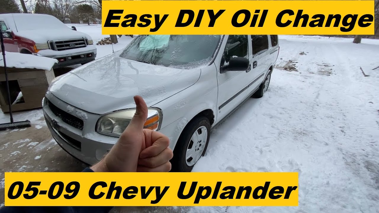 How to change oil Chevy Uplander 05 06 07 08 09 2005 2006 2007 2008