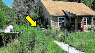 STUNNED at what we FOUND HIDING under this TALL GRASS in this OVERGROWN YARD!