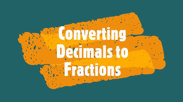 Converting Decimals to Fractions with Place Value Chart