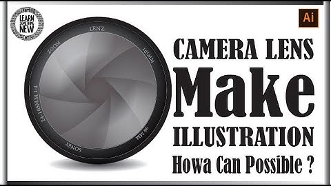 How To Design a Camera Lens Shutter Vector Illustration For Designer