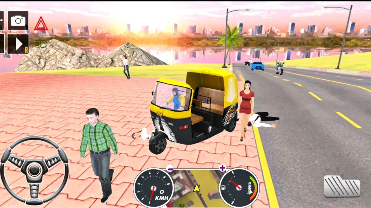auto rickshaw driving simulator🛺tuk tuk auto rickshaw simulator games ...