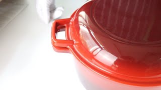 Unboxing La Cocina Cast Iron 2 In 1 Cerole With Frypan Lid 26Cm