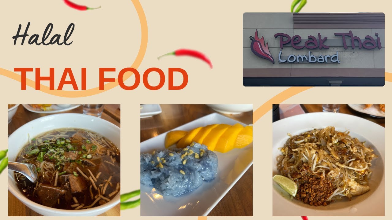 A Fully Halal Thai Restaurant! Panang Curry, Pad Thai, Beef Broth