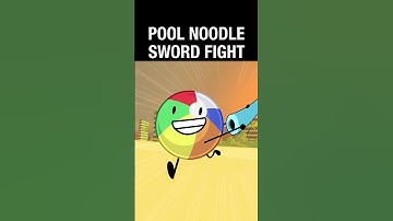 Pool Noodle Sword Fight: #BFDI MINI RESORT 10