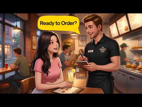 Ordering at a Restaurant | Simple English Conversation (A1–A2)