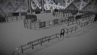 Modular Sci-Fi-Set (Railing Components) - Perspective 2