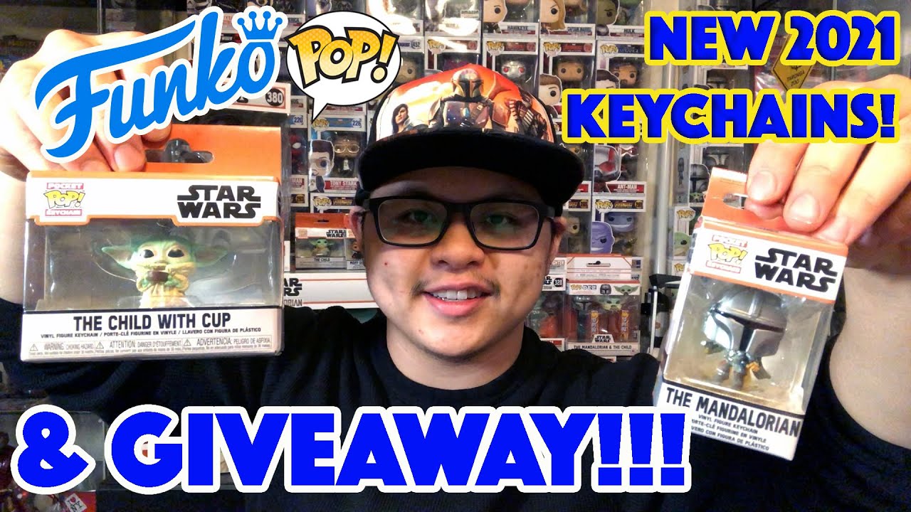 Mandalorian Baby Yoda NEW FUNKO POP Keychains 2021 UNBOXING & GIVEAWAY
