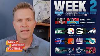GMFB | Kyle Brandt BOLD predictions for preseason Week 2: Eagles vs Patriots - Raiders vs Texans?