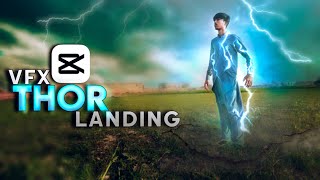 THOR VFX EDITING || superhero landing capcut || capcut video editing ||