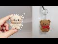Crochet Mini Bear Keychain Tutorial Amigurumi Crochet Bear Keychain 