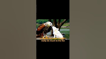 Eagle Scares Little Fox Half to Death  But Doesn’t Even Attack! #animallife #shorts #aianimalsfacts