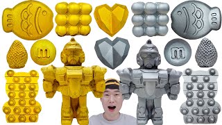 Gold Food Silver Food Mukbang 골드음식 실버음식 챌린지먹방 robot chocolate 로보트초콜릿 색깔먹방 JJAEMI째미 Eating show