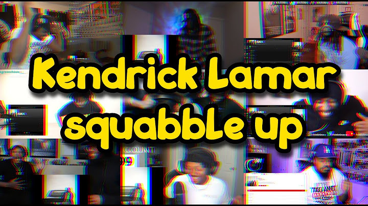 Kendrick Lamar - Squabble Up | REACTION MASHUP