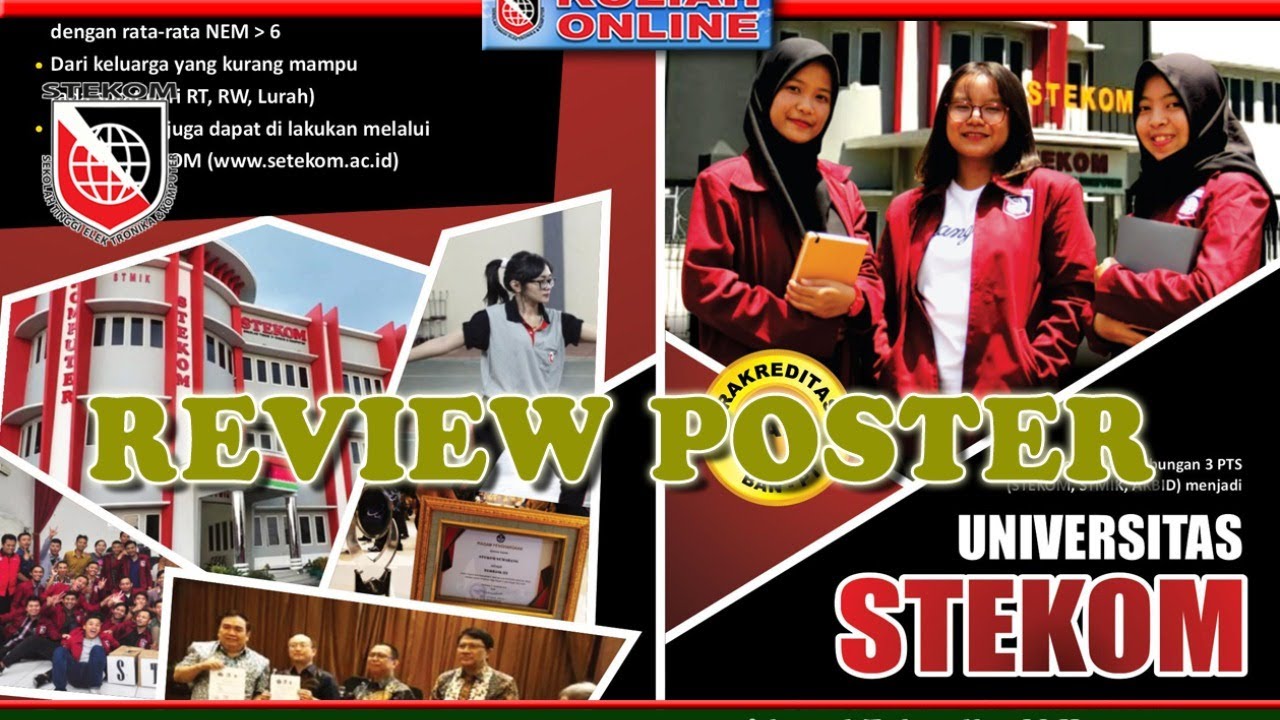 Review tugas Desain  Brosur dalam Kuliah Online Universitas  