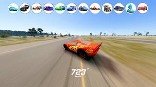 💀 Every Pixar Car Gets a 1000 MPH Boost – Who Survives? | BeamNG Drive screenshot 5