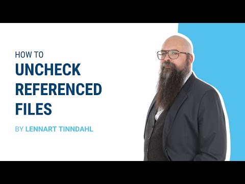 SOLIDWORKS TUTORIAL: How to uncheck referenced files