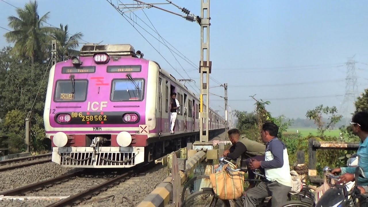 Thunderous 100KMPH Skip! Balurghat Express & Non-Stop EMU Action at Balagarh Railgate
