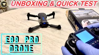 Unboxing E99 Pro Drone | Key Features and Specifications & Quick Test.