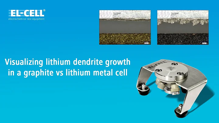 ECC-Opto-Std Mode 2: Visualizing lithium dendrite growth in a graphite vs lithium metal cell