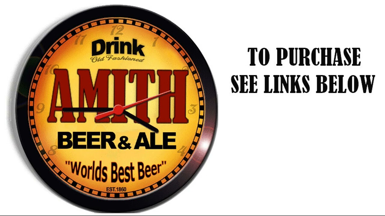 AMITH BEER ALE WALL CLOCK