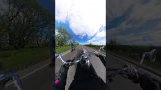 Coatbridge road leading to Glenmavis. #scottishbiker #biker #femalebikers #yamahavirago