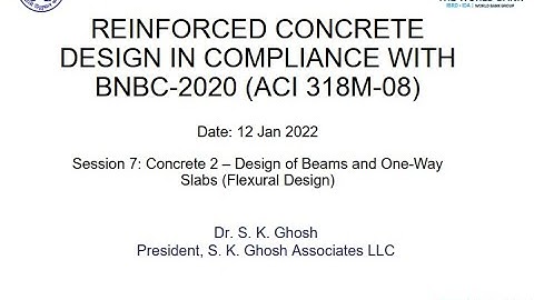 S-7_Concrete 02- Design of Beams and One-Way Slabs (Flexural Design)/January 12, 2022