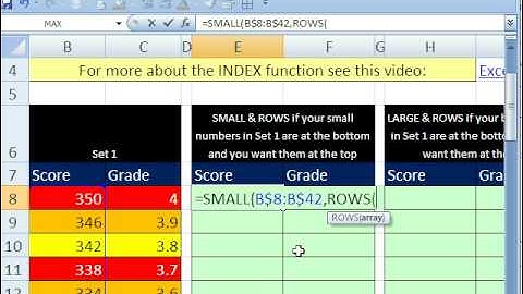 Excel Magic Trick 307: Invert Range With Formula
