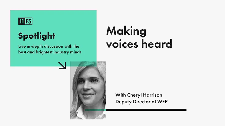 Cheryl Harrison, Deputy Director at WFP, on gettin...