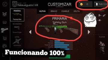 Conta Hack Com Tommy Gun - Bullet Force