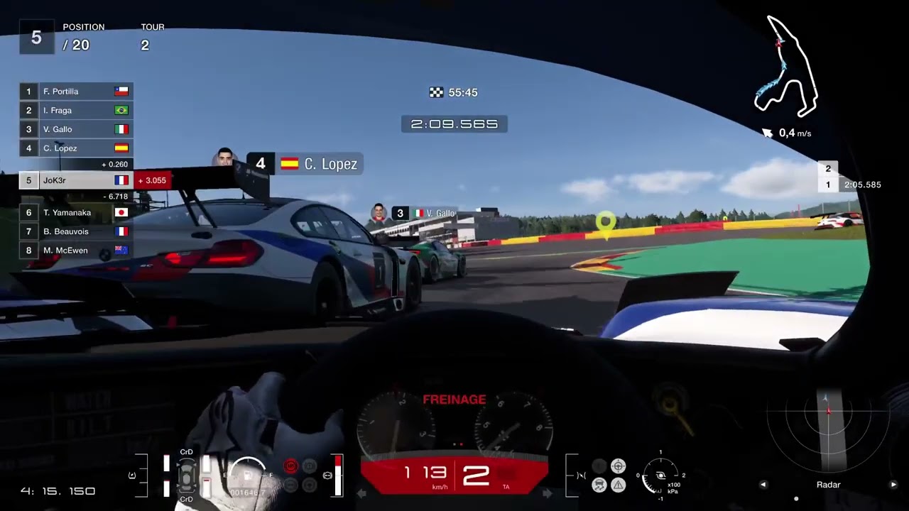 GT7 - WORLD TOURING CAR 800PP - SPA 60 Min - R92CP - Objectif 100%