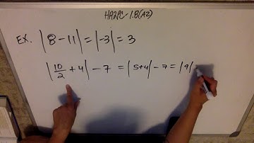 HA2PC: 1.8(A2) 0001 Solving Absolute Value Equations and Inequalities