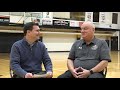 Halftime interview with Geneva men's basketball coach Jeff Santarsiero