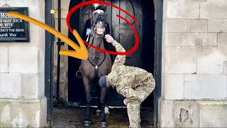 OMG! YOU HAVE TO SEE THIS! At Horse GUARDS Poor Horse