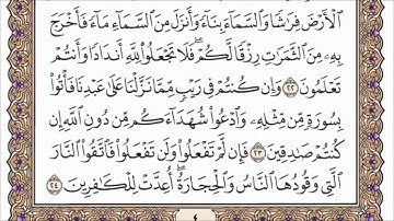 سورة البقرة مكتوبة كاملة -القارئ  الشيخ محمد جبريل