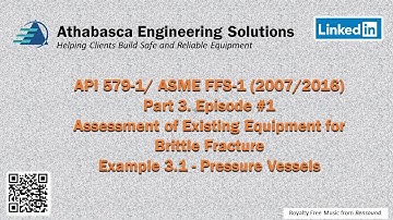 Part 03 Episode 01 API 579 FFS Example 3.1 Level 1 Brittle Fracture